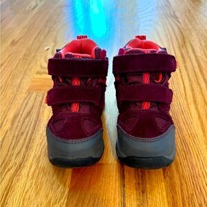 L.L. Bean Kids Boots - Burgundy and Gray